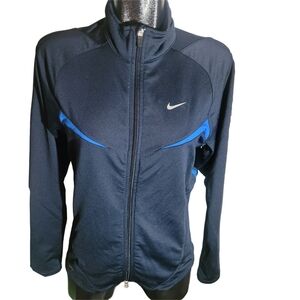 Nike Navy Blue Zip Up Performance Jacket S